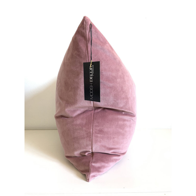 Velvet, Blush, Square 18"H x 18"W
