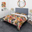 Ensemble de housse de couette en microfibre multicolore Urban Elegance III noir / jaune-1162279006