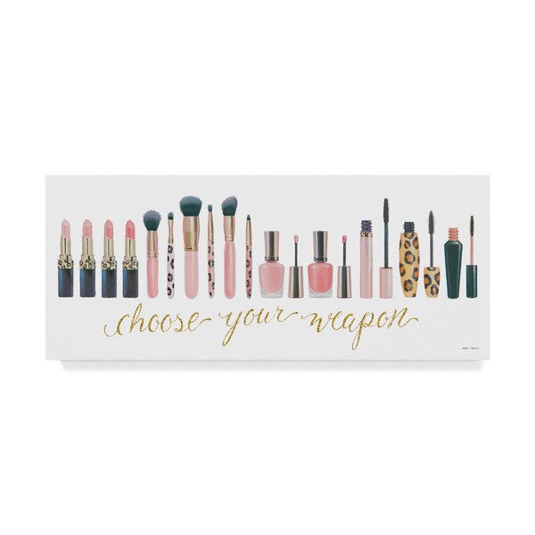 Stupell Makeup Brushes Glam Tools Framed Giclee Art, Design by Alison Petrie - 16 x 20 - White