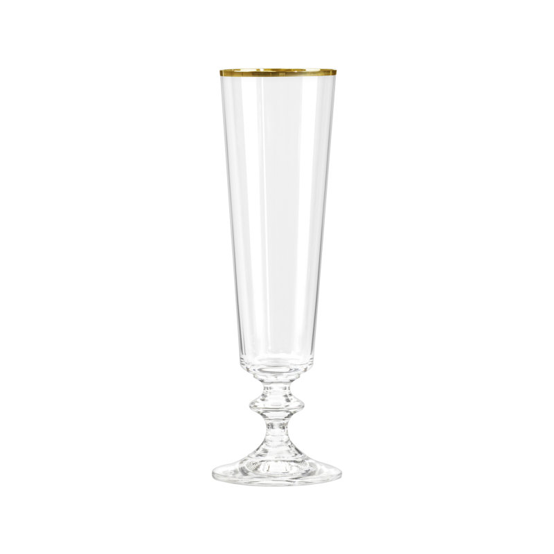 Gianara Tomball 6 oz. Ensemble de verrerie, Or / transparent