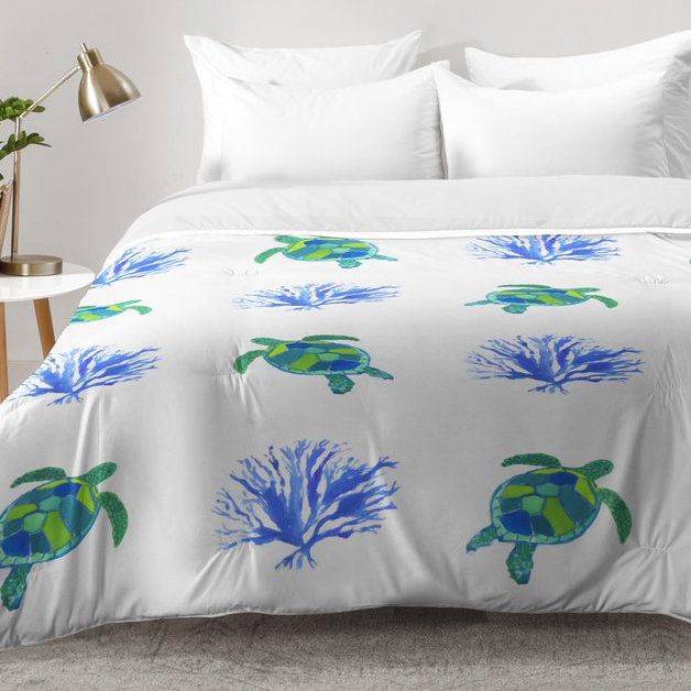 Laura Trevey Modern & Contemporary Polyester Comforter, Full/Queen Comforter + 2 Standard Shams