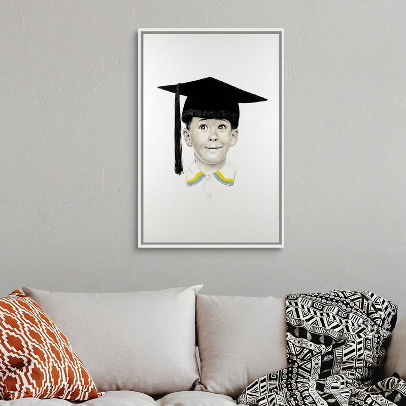 Art mural sur toile The Young, Cadre flottant blanc, H 38 po x l 26 po x P 1,75 po
