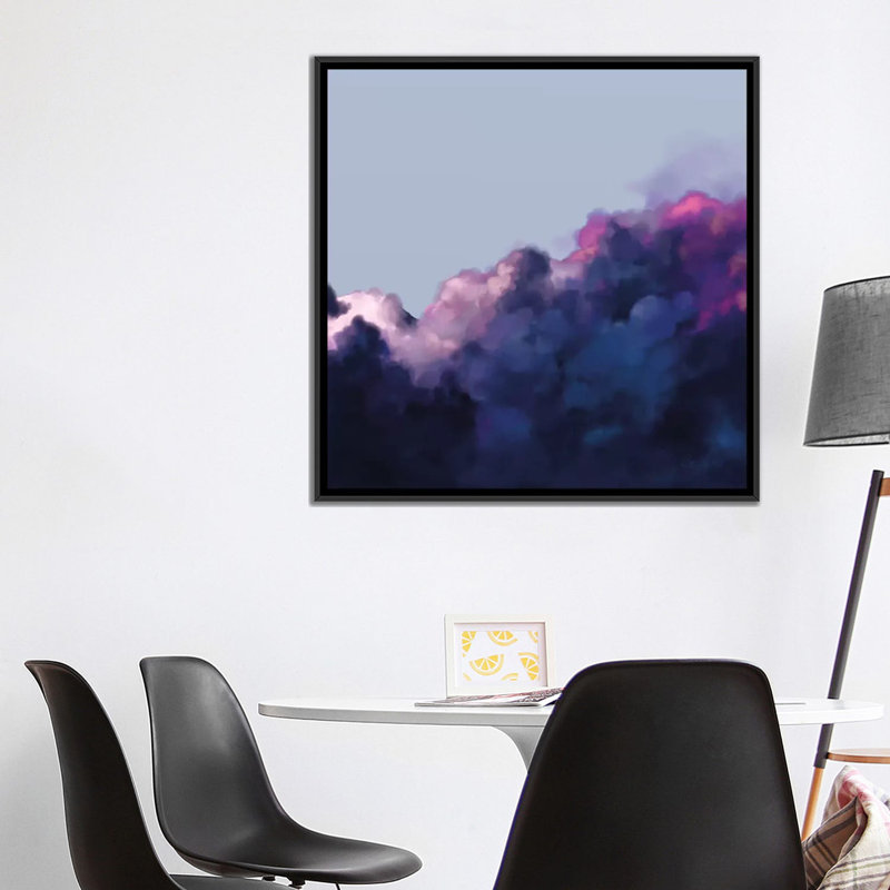 «Skies», impression sur toile, H 18 po x l 18 po x P 1,5 po, Toile avec cadre noir
