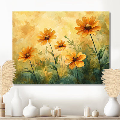 Jaavon Summer Zinnias Sunlit Petals III - Zinnias, art mural