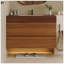 Meuble-lavabo flottant moderne 29,9 po avec comptoir en faux marbre et lavabo encastré en céramique, fixation murale pour petites salles de bain et appartements-311141647