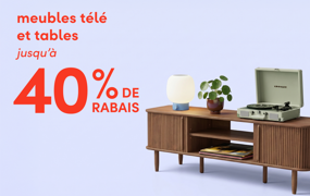 meubles télé et tables en solde