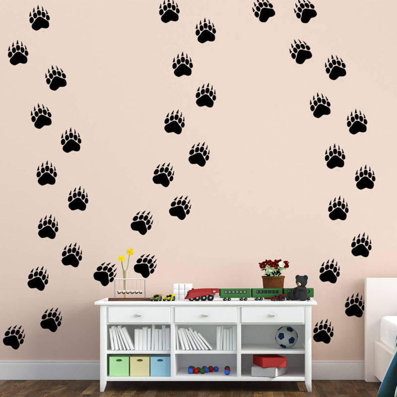 Adhésif décoratif Charl Paw, Noir