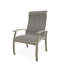 Belle Isle Sling Aluminum Frame Dining Height Supreme Arm Chair with Marine Grade Polymer Arm Accent-425489464-425489430