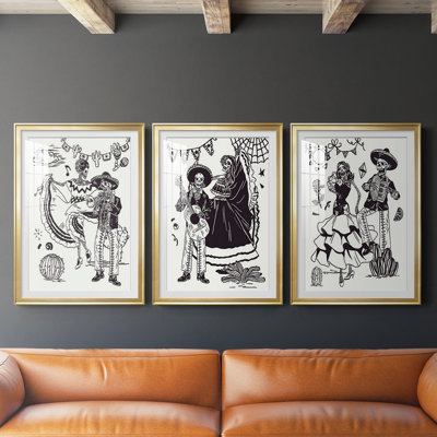 " Day Of The Dead Parade I " 3 - Pieces