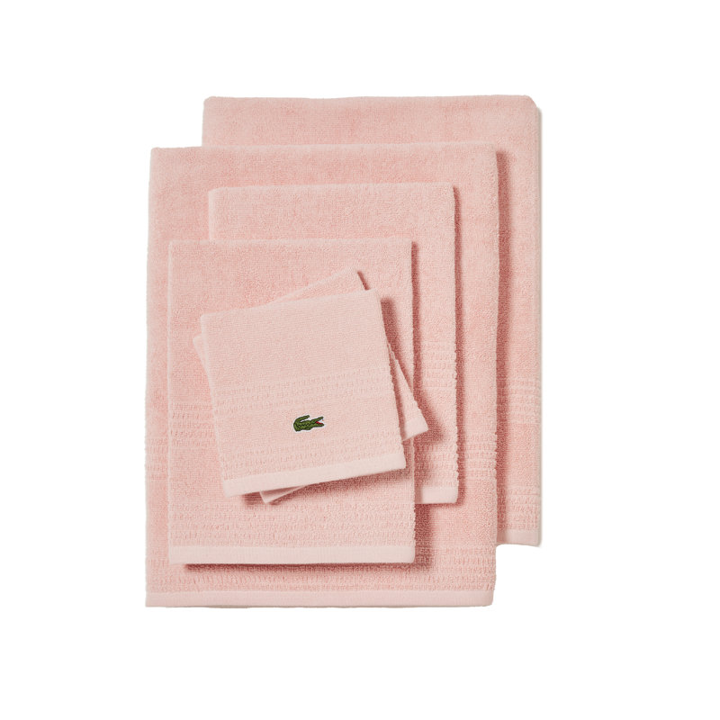 Lacoste Grand Slam 100% Cotton 6-Piece Towel Set, Pink