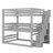 Full Size Triple Bunk Bed With Storage Staircase-1876096450