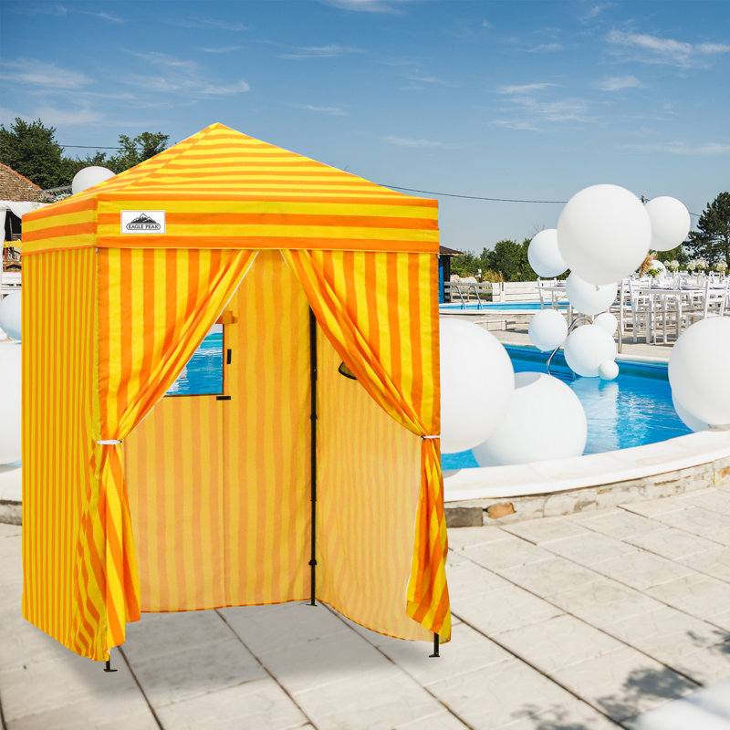 Flex Ultra Compact 5 pi. L 5 pi. Auvent en métal, Jaune/orange