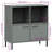 Resnel Bookshelf Book Cabinet with Metal Legs Storage Cabinet OSLO Solid Wood-23390914