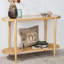 Console Cordoves 43,3 po avec plateau en verre rotin