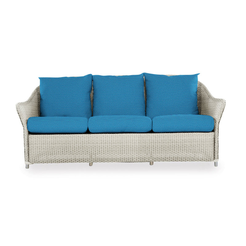 Weekend Retreat Outdoor 3 - Seat Patio Sofa, Black Sand, Linen