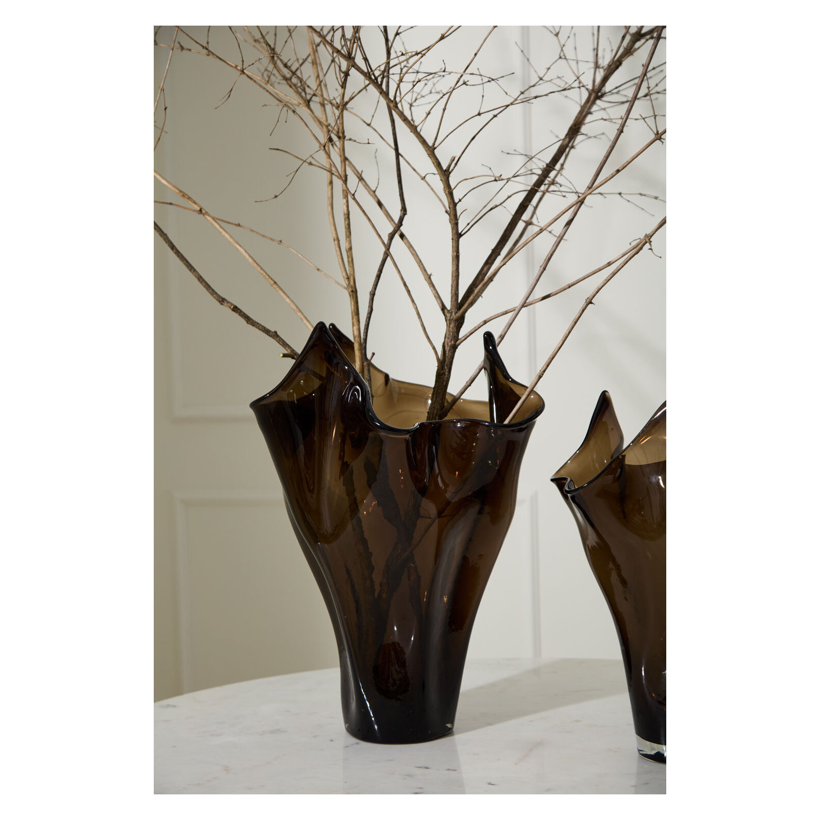 Peaked Glass Vase 16"x 21.5"