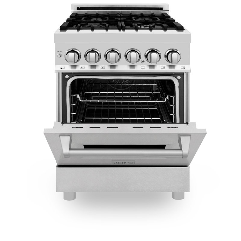 ZLINE 24" Legacy Dual Fuel Range w/ 4 Burner, Satin