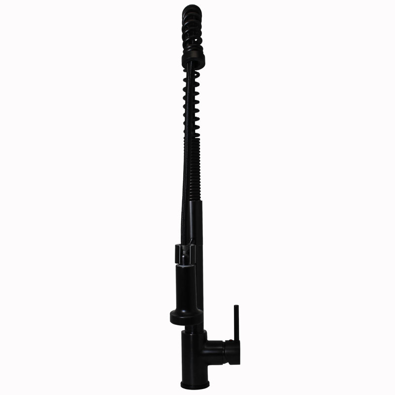 Novatto Pull Down Kitchen Faucet, Matte Black