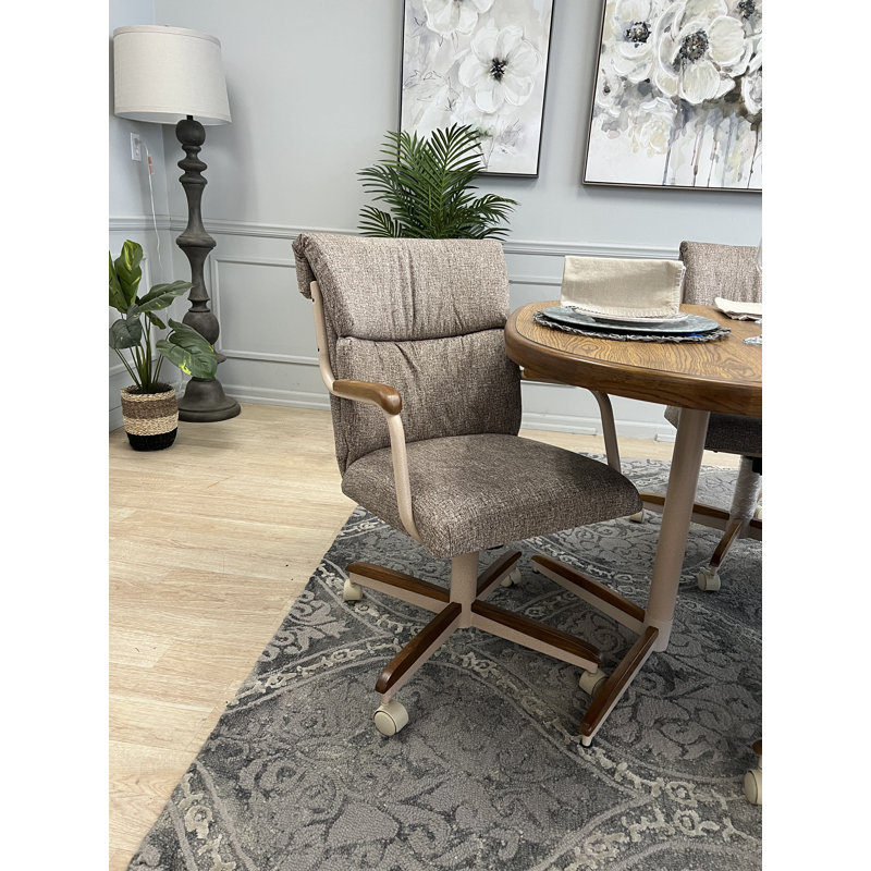 Fauteuil de direction Aicha, Crème, Gris clair