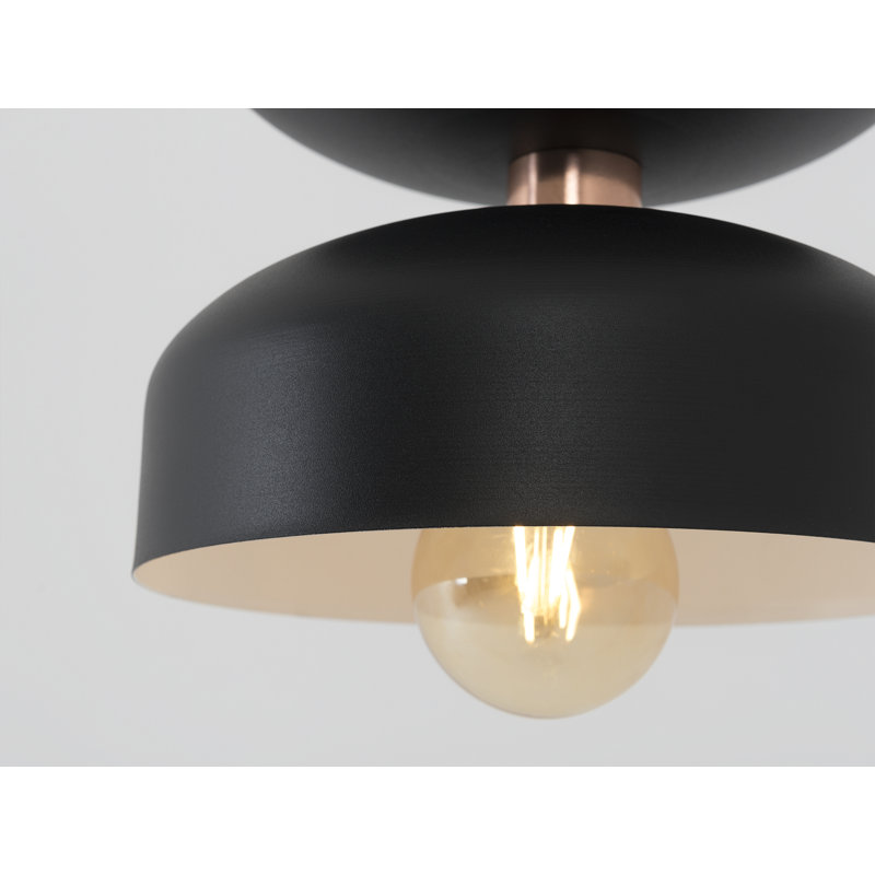 Fredson 1 - Light Bowl Pendant, 224cm H x 22.5cm W x 22.5cm D, Black