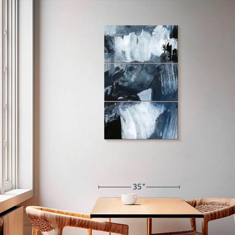 Avery Composition In Blue II, 57" H x 36" W