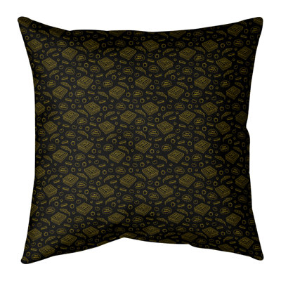 Housse de coussin carrée à pizza katelyn elizabeth