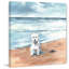 «Little White Doggie» par Parvez Taj, reproduction d'art sur toile tendue-903200973
