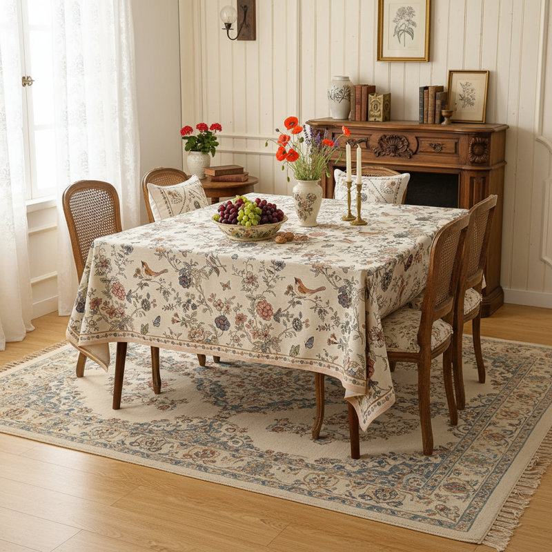 Nappe rectangulaire beige 55 "x 71"