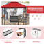 Pavillon de jardin en acier pour barbecue l 8 pi. x P 5 pi.-86138927