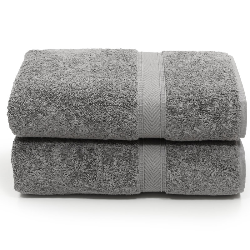 Sinemis Super Plush Bath Towel, Dark Gray
