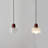 Mid Century Modern Glass Pendant Light