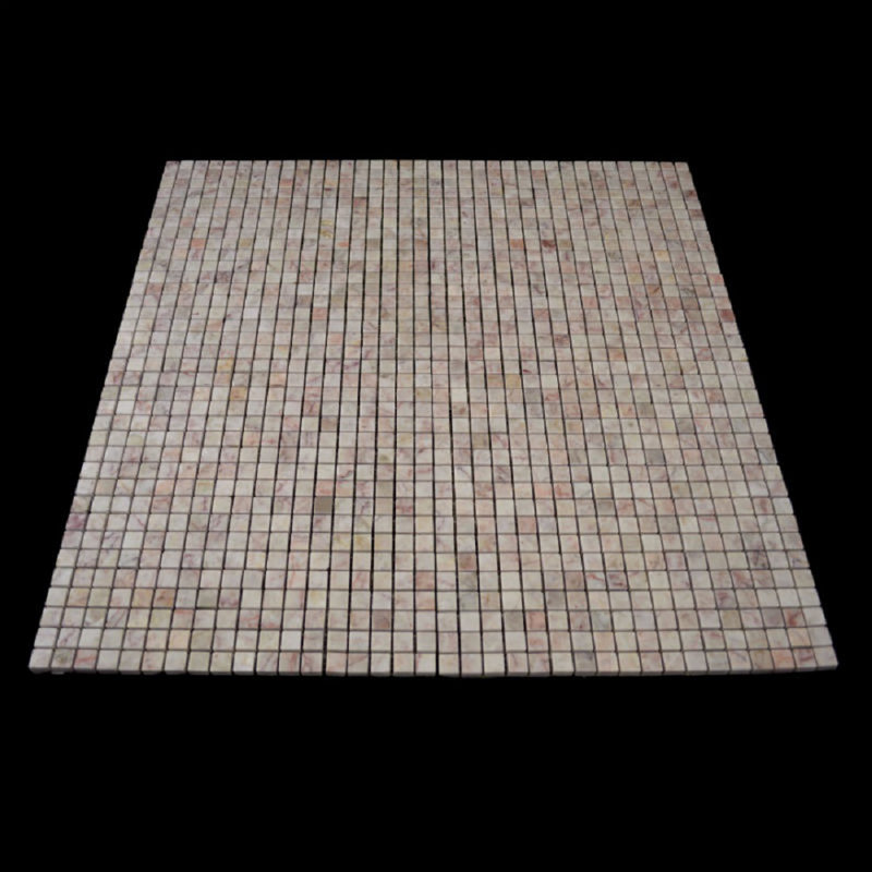 Carreau de mosaïque en marbre rose 0,63 "x 0,63"