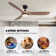 Soumeya 60'' Ceiling Fan With LED Lights, Remote Control and Quiet Reversible Dc Motor