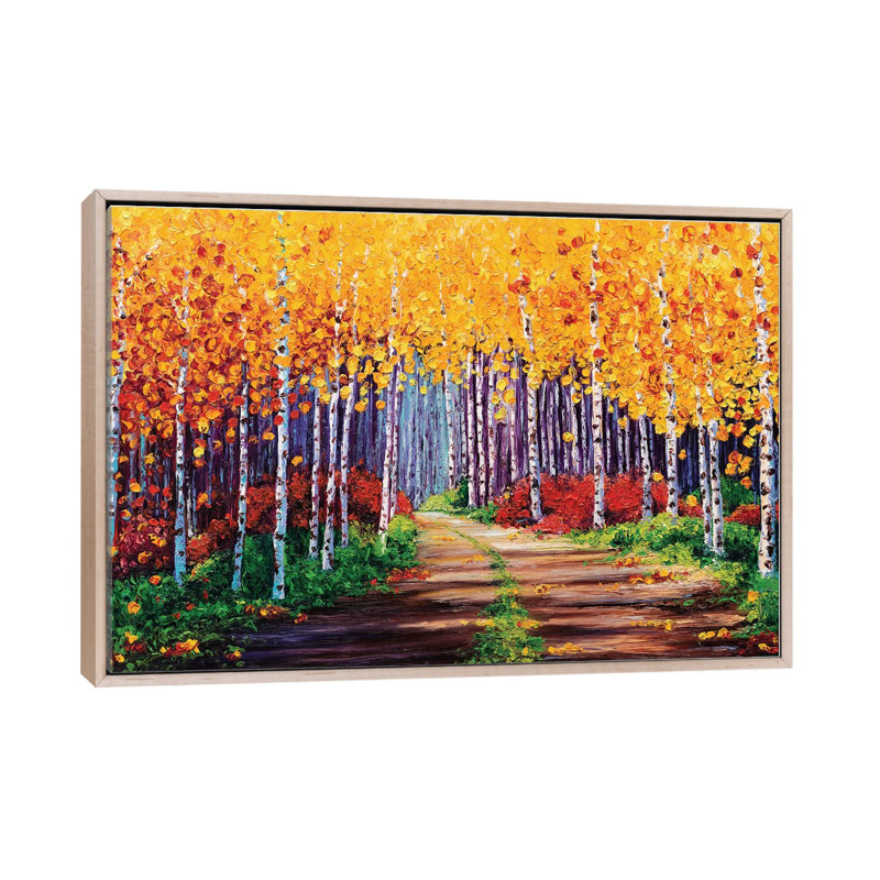 «Traversing» par Kimberly Adams - reproduction d'art sur toile tendue, Toile flottante en bois naturel avec cadre flottan
