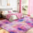 Tie-Dyed Rainbow Fluffy Rugs for Living Room, 8x10 ft Non-Slip Area Rugs Shag Carpet for Nursery Kids Play Room Dorm Office Indoor Modern Plush Carpets-1410915996