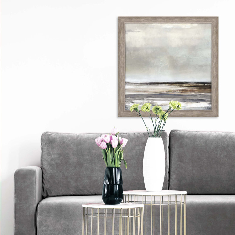 Tywyn Vista Silver Framed Print Wall Art
