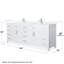 Meuble-lavabo double autoportant 84 po avec plateau en quartz Beckett-108351682-108351683-108351686