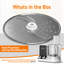 Disque à trancher / déchiqueter le robot culinaire Nutrichef - Remplacement du disque à trancher / déchiqueter pour le robot culinaire multifonctionnel Nuthausf Numéro de modèle: Ncfp8, acier inoxydable - Nutrichf Prtencfp8Shrsli-100146938
