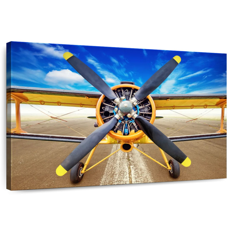 Mehar Runway Biplane, 8" H x 12" W