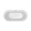 Baignoire de trempage autoportante 59 "avec drain et plateau en bambou 59" Streamline-147998160
