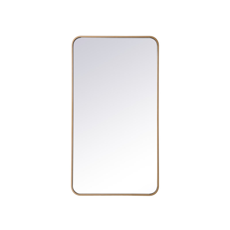 Miroir mural Sabine, Laiton, 40 po x 22 po
