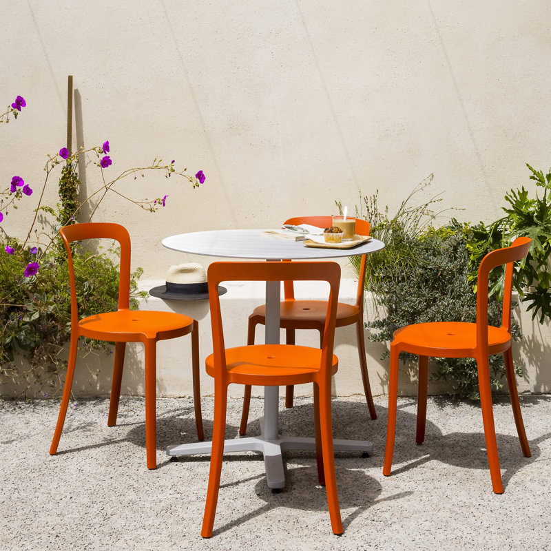 On & On Recycled PET Side Chair by E. Barber and J. Osgerby, Orange