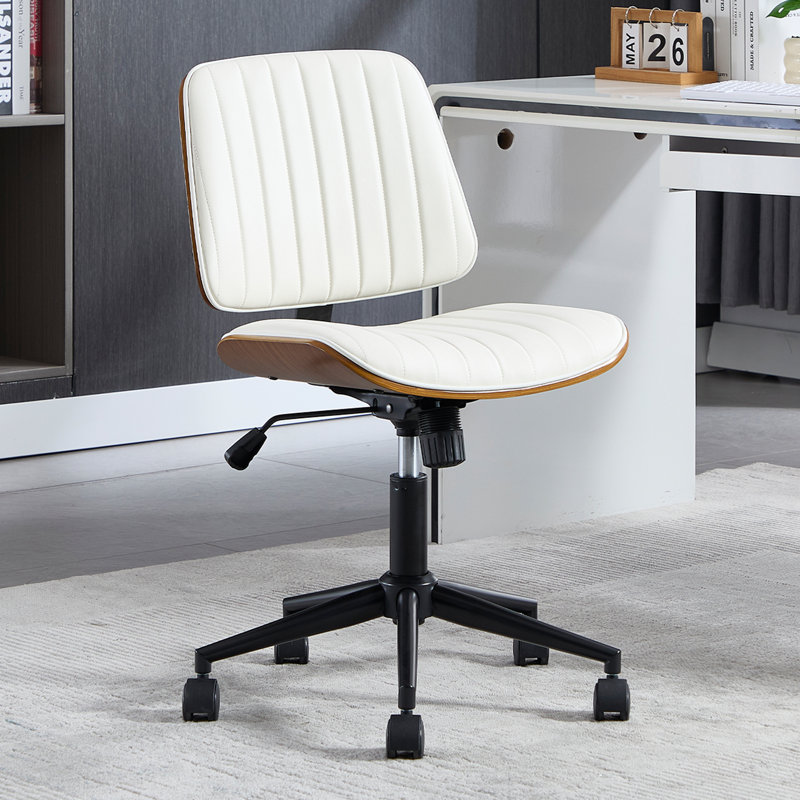 Chaise de bureau Mid-Century, Blanc