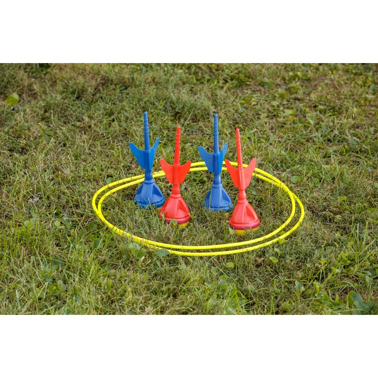 JOOLA Sport Squad Endzone Challenge 2 in 1 Football and Flying Disc Toss -  Backyard and Lawn Game for Indoor and Outdoor Use -Practice your Throwing