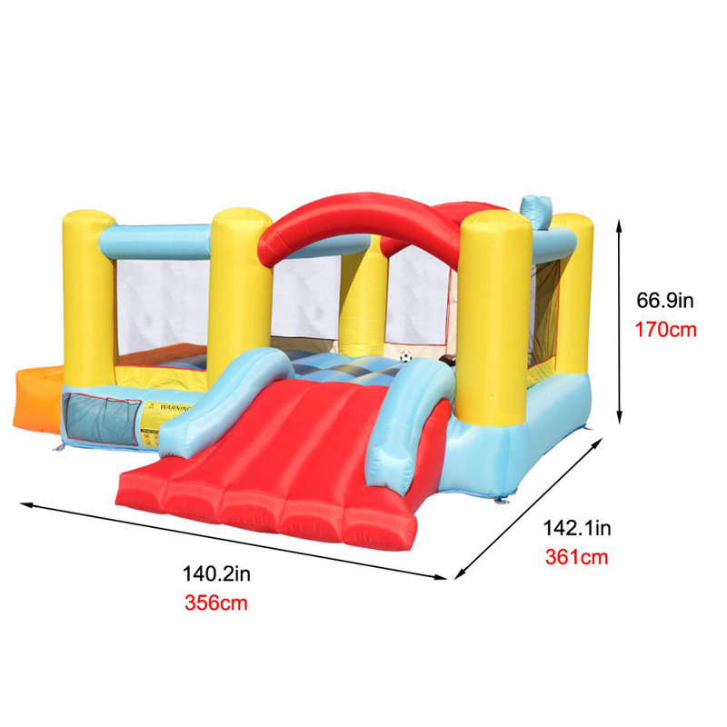 Jeu gonflable 12 'x 6' avec glissade