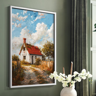 Paysages de la série CVI - reproduction encadrée de qualité supérieure - prête à être accrochée - aucun clou requis