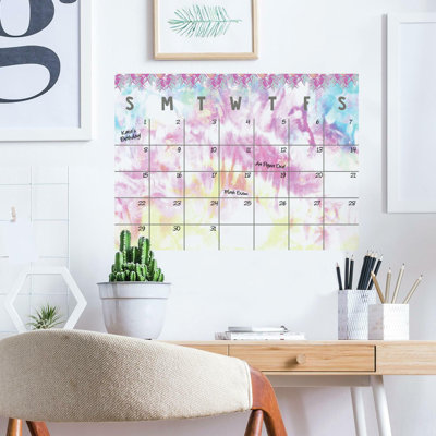 Adhésif décoratif calendrier et organisateur Tie-Dye