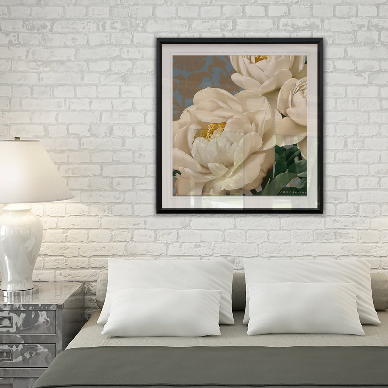 Dolce Peonia - reproduction de cadre photo, H 30,5 po x l 30,5 po x P 1,5 po