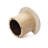 Round Nesting Coffee Table with Faux Travertine Top Set of 2