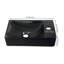 Mini-lavabo de salle de bain rectangulaire encastré mural moderne en céramique l 15 po x P 8,5 po Felix, trou de robinet à droite, noir mat-113434466